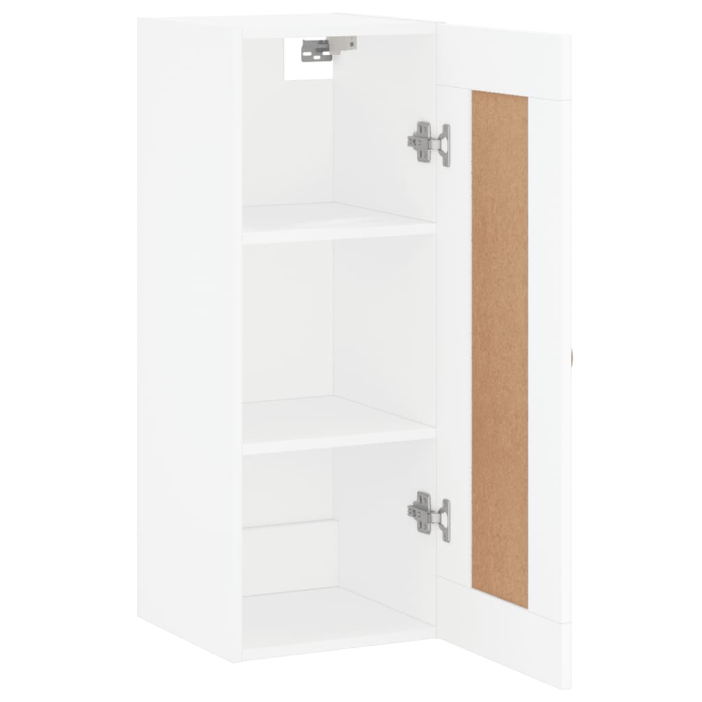 Wall cabinet, white, 34.5x34x90cm, engineered wood