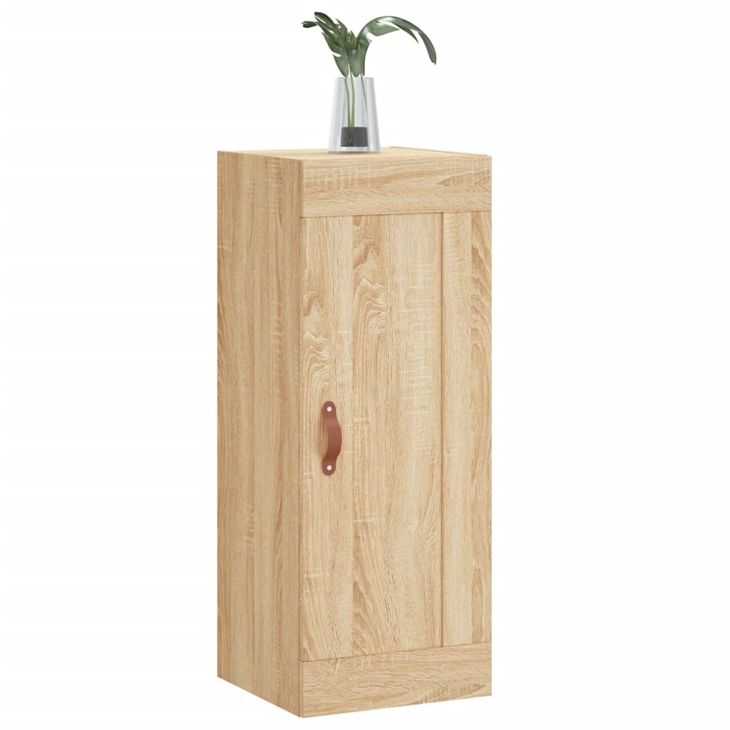 Wall cabinet, oak, 34.5x34x90cm, treated wood