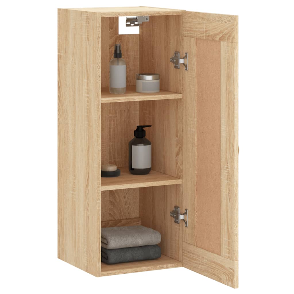 Wall cabinet, oak, 34.5x34x90cm, treated wood