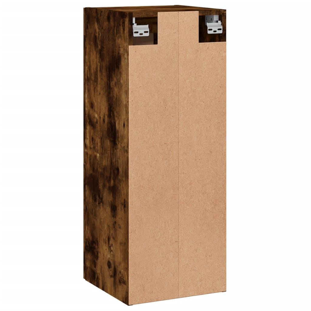 Wall cabinet, smoked oak, 34.5x34x90cm, wood