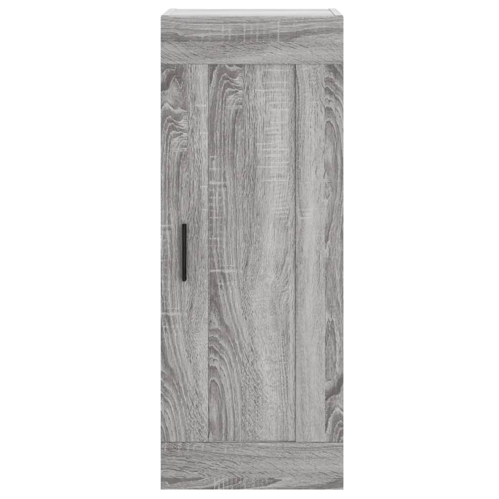 Wall cabinet, grey oak, 34.5x34x90cm, engineered wood
