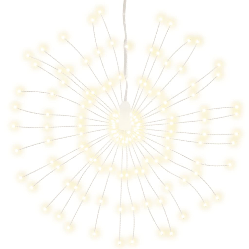 Kalėdiniai šviestuvai fejerverkai LIGHTS, 2vnt., šilti balti, 140 LED