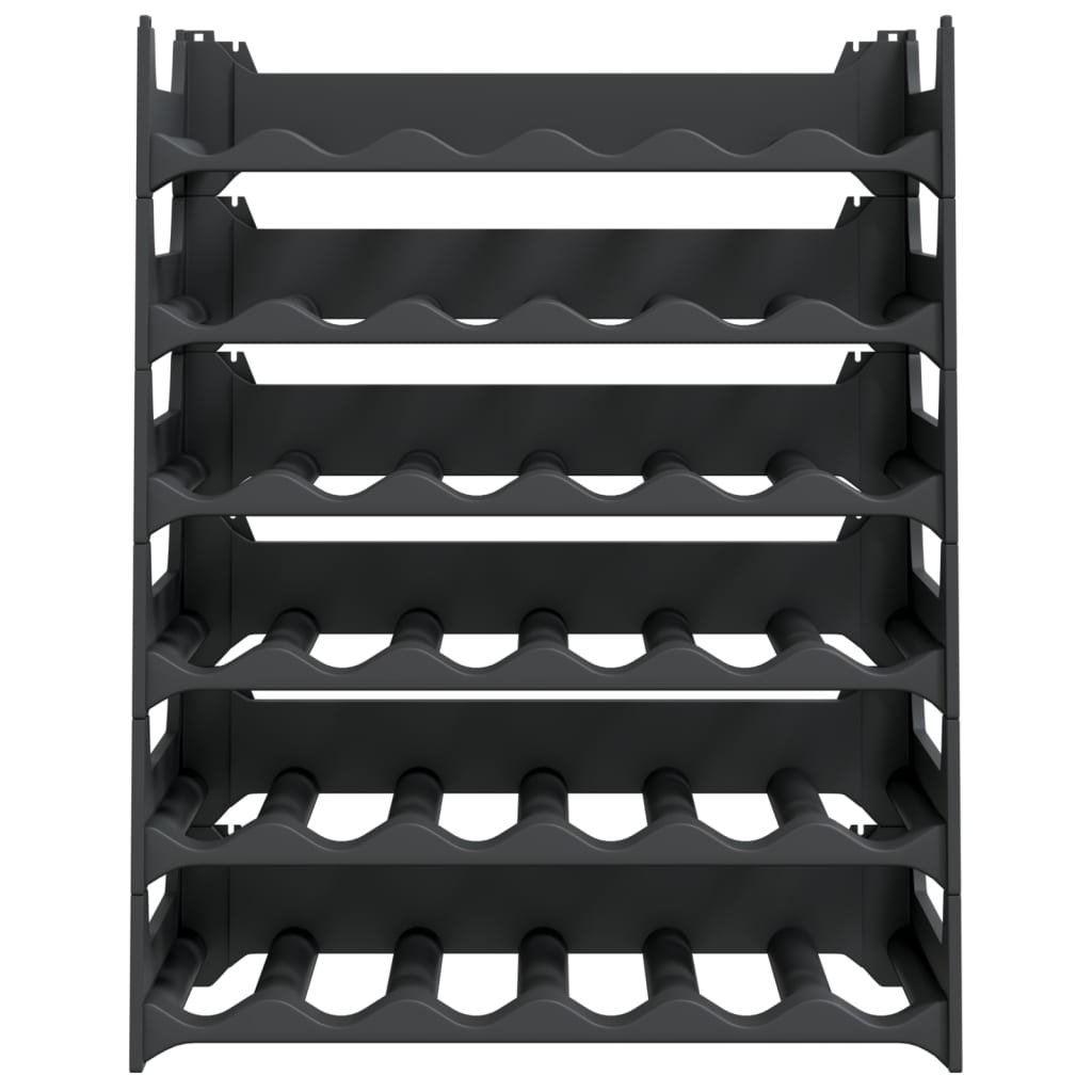 Wine rack for 36 bottles, PP, stackable