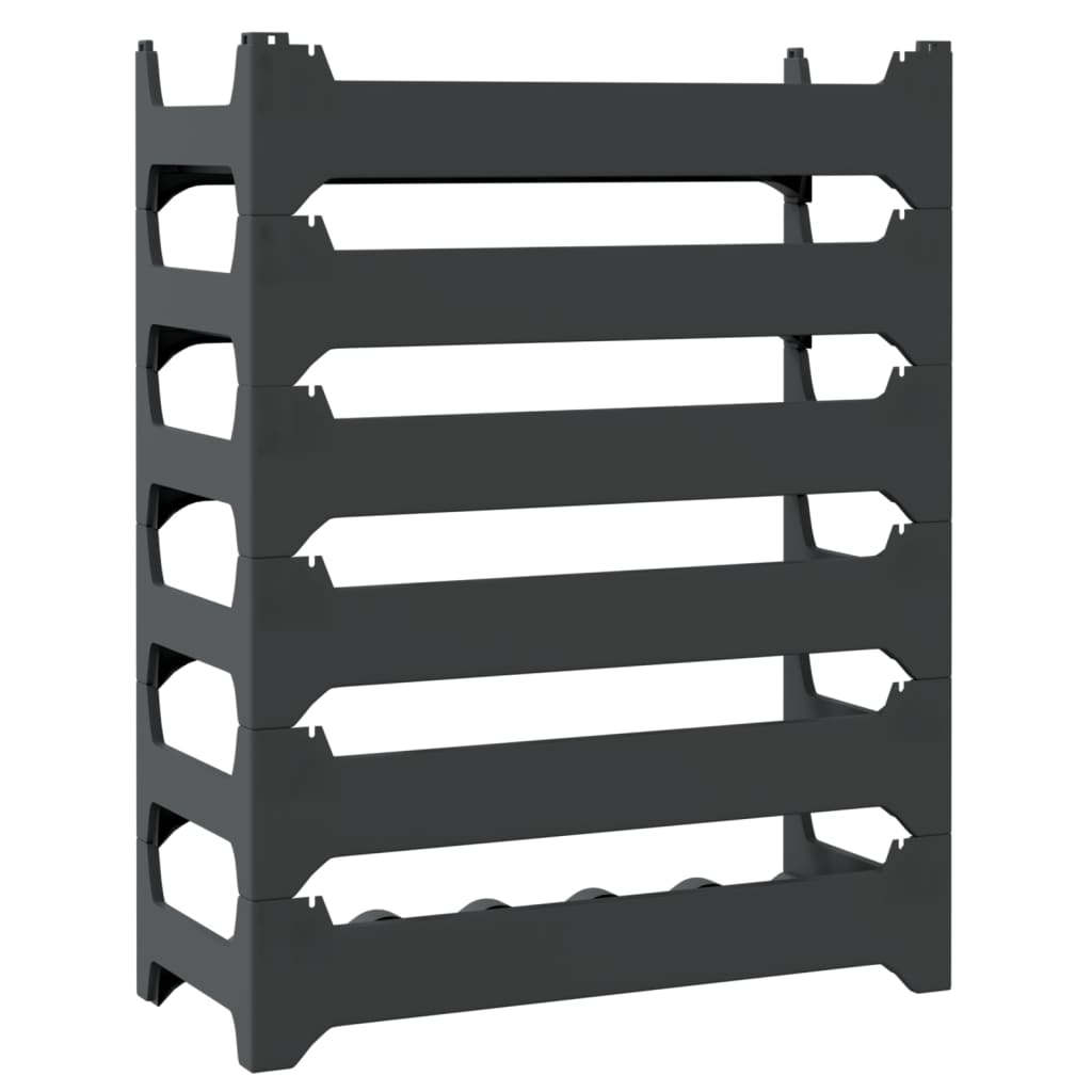 Wine rack for 36 bottles, PP, stackable