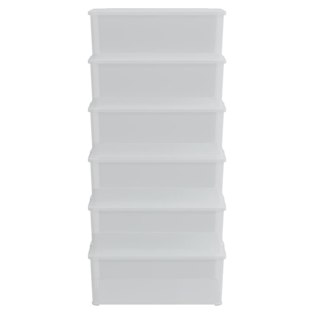 Plastikinės daiktadėžės, 6 vnt., 10 l, sukraunamos