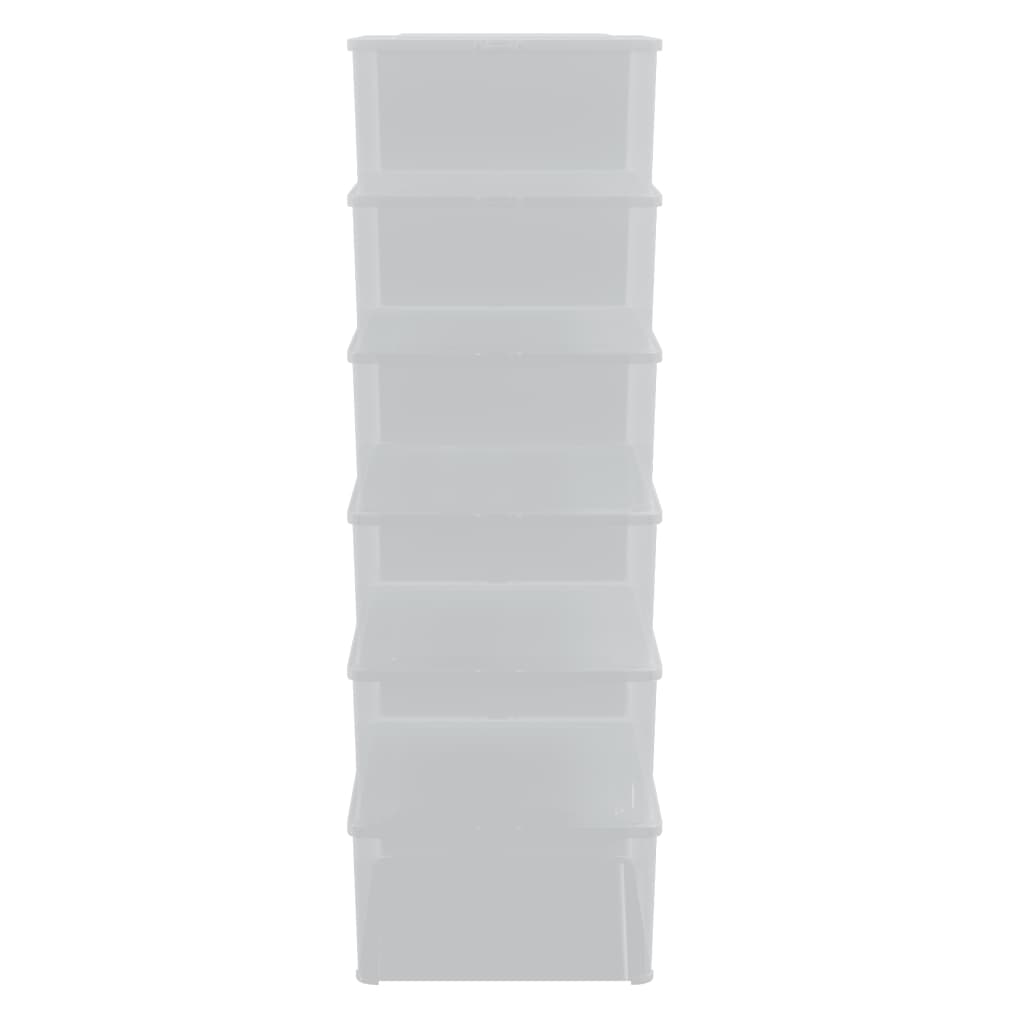 Plastikinės daiktadėžės, 6 vnt., 10 l, sukraunamos