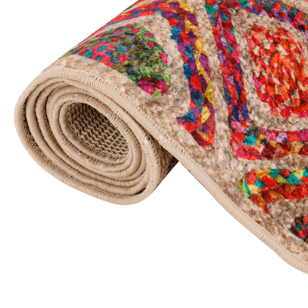 Rug, colored, 80x300 cm, non-slip, washable