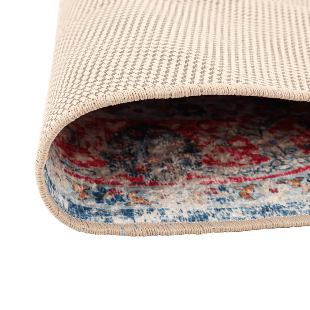Rug, colorful, 120cm diameter, non-slip, washable