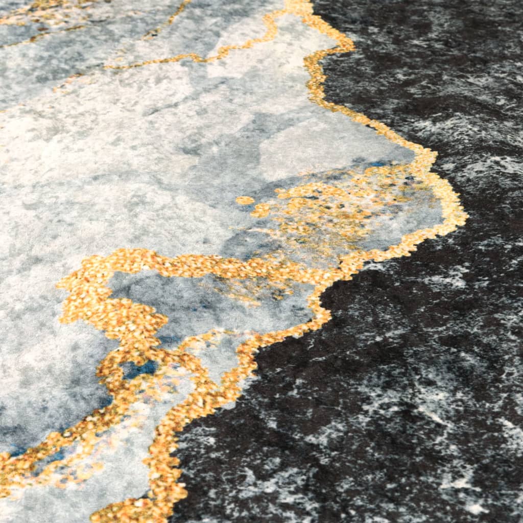 Rug, colorful, 120cm diameter, non-slip, washable