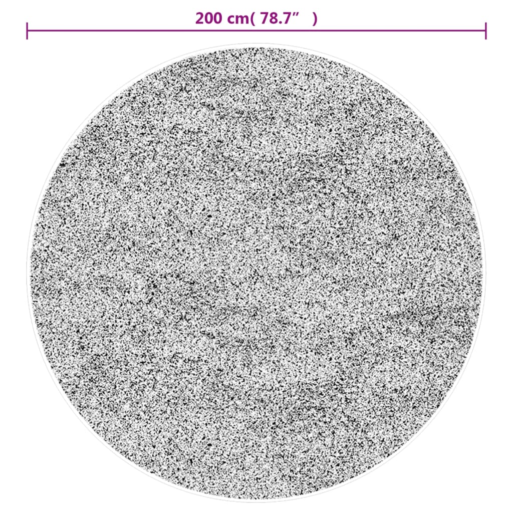 Carpet, anthracite, 200 cm, non-slip, washable