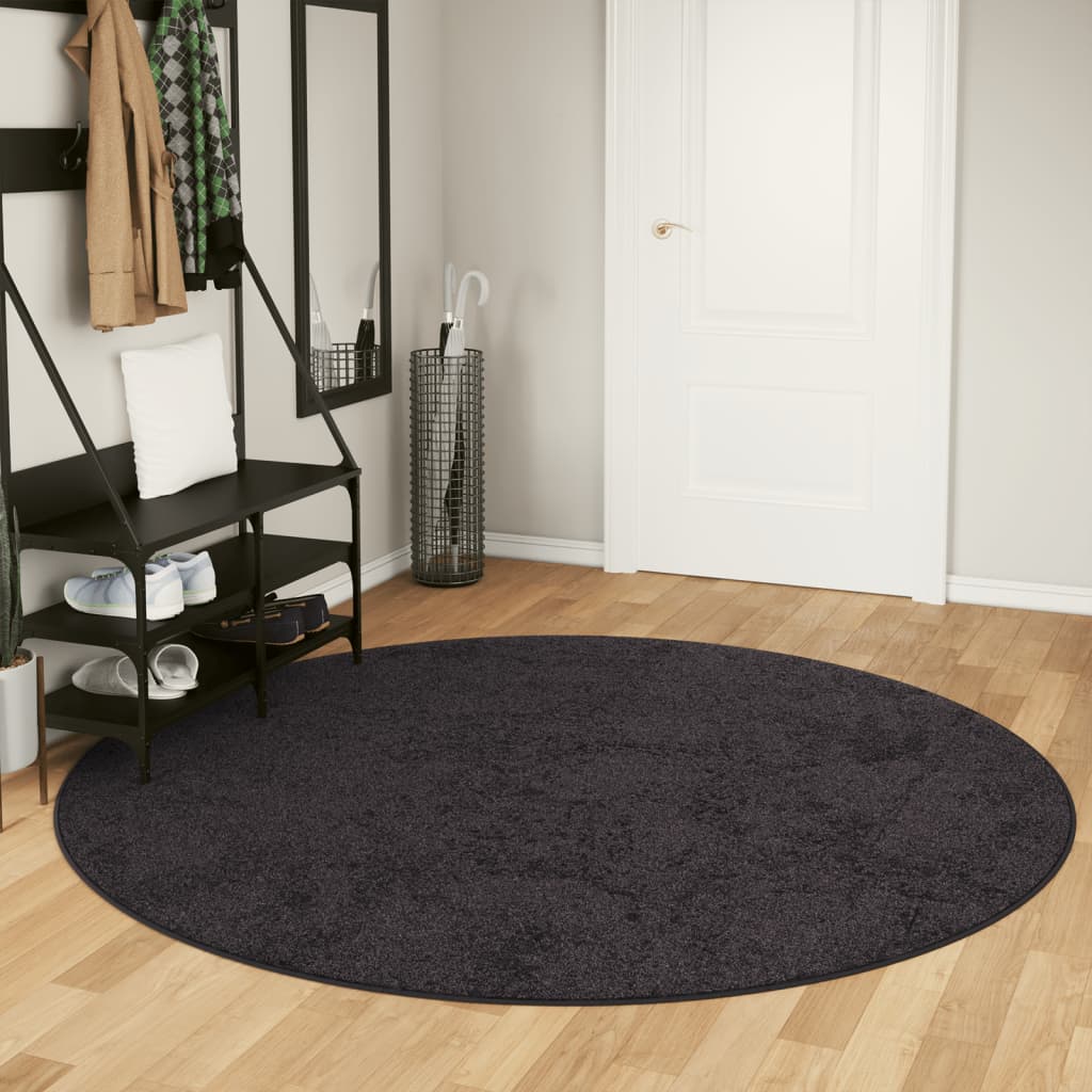 Carpet, anthracite, 200 cm, non-slip, washable