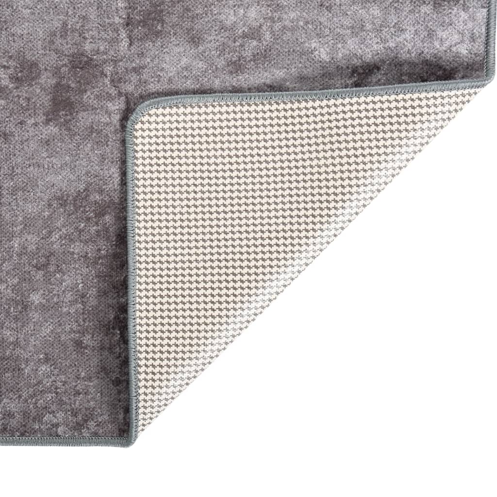 Rug, grey, 400x300 cm, non-slip, washable