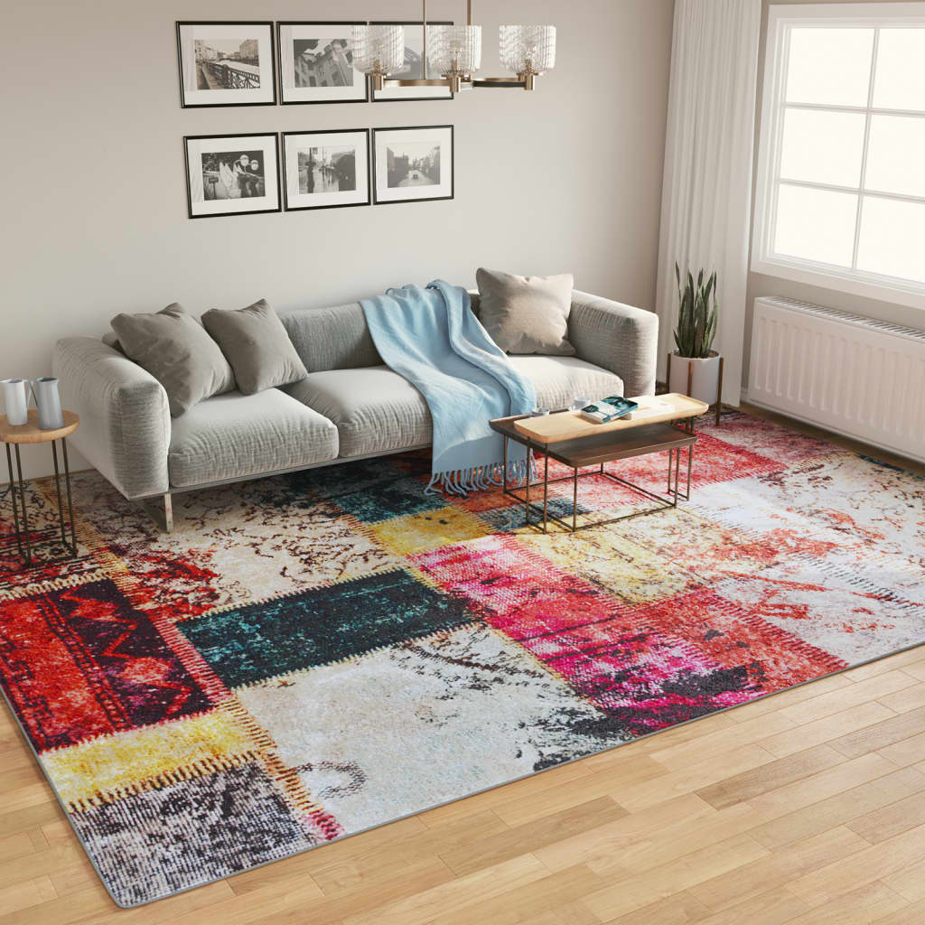 Carpet, colorful, 400x300cm, non-slip, washable