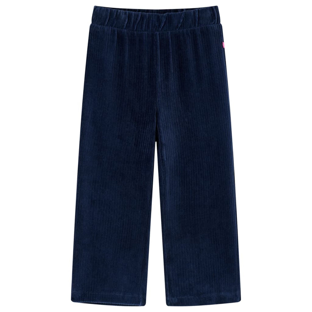 Vaikiškos kelnės, tamsiai mėlynos spalvos, velvetas, 104 dydžio