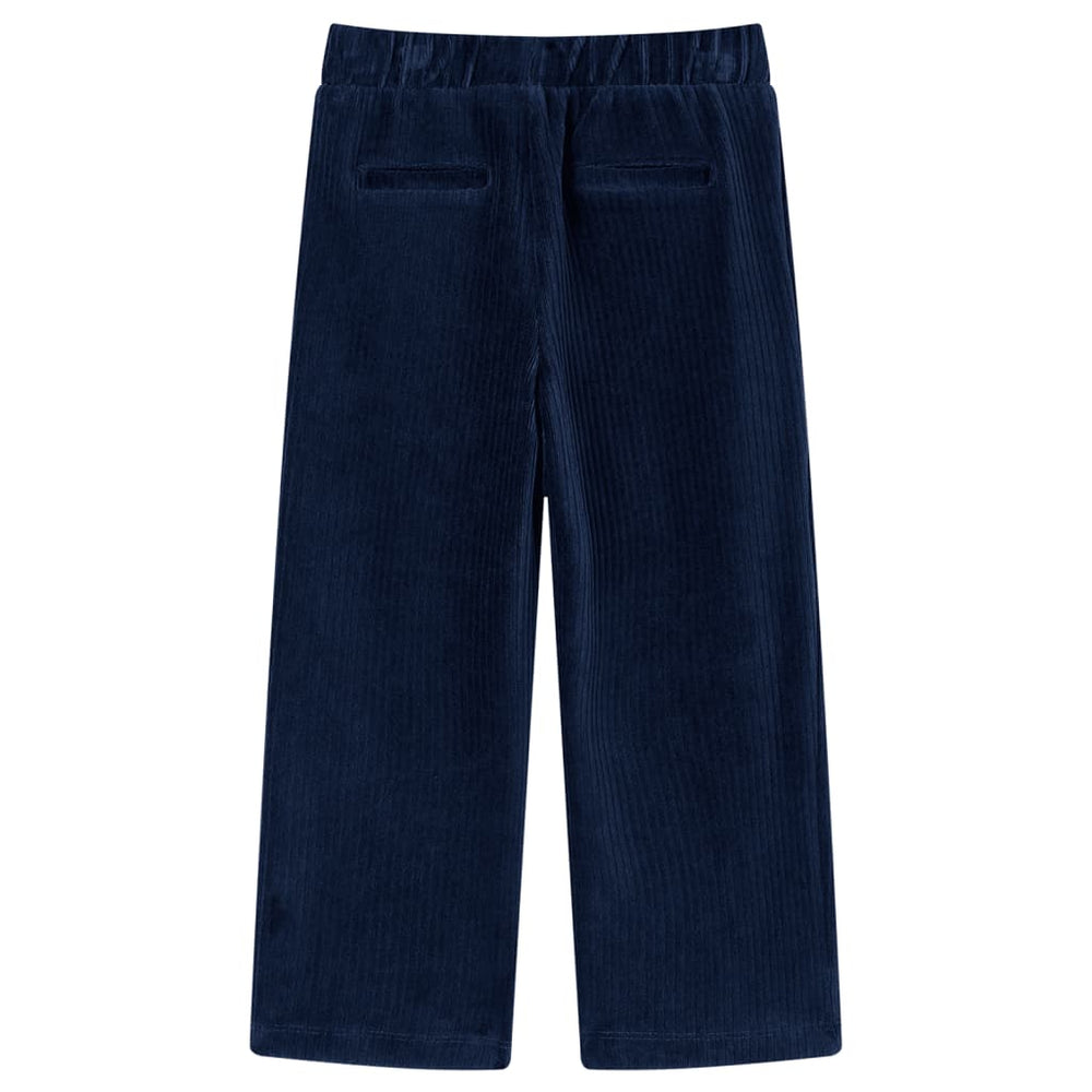 Vaikiškos kelnės, tamsiai mėlynos spalvos, velvetas, 104 dydžio