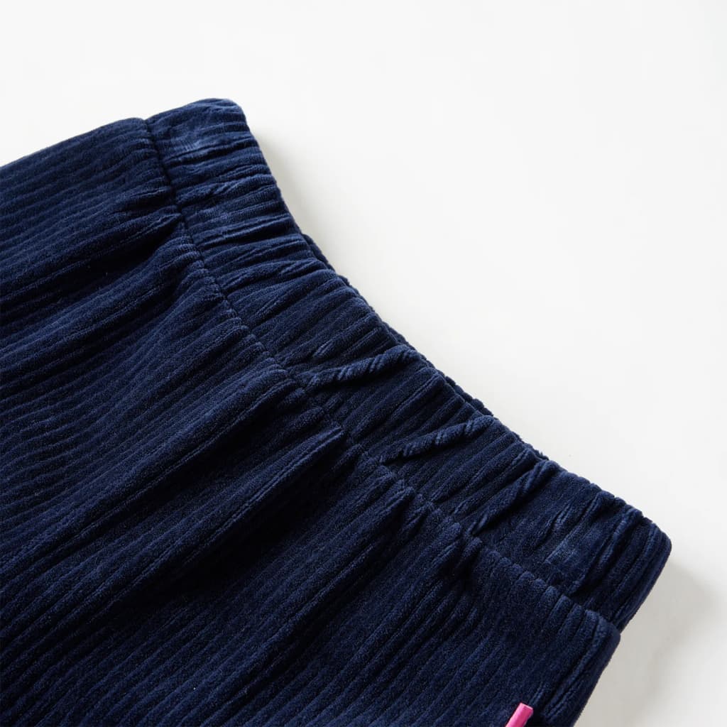 Vaikiškos kelnės, tamsiai mėlynos spalvos, velvetas, 116 dydžio