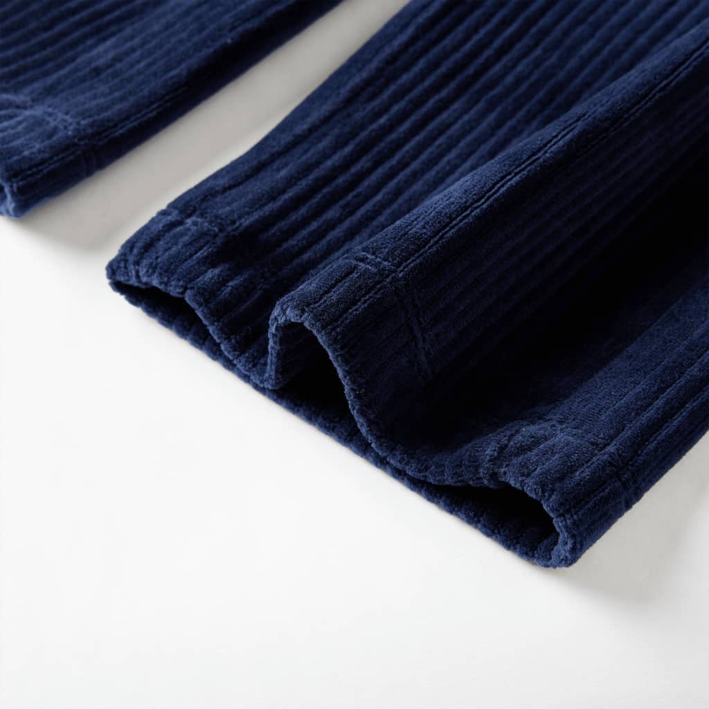 Vaikiškos kelnės, tamsiai mėlynos spalvos, velvetas, 116 dydžio