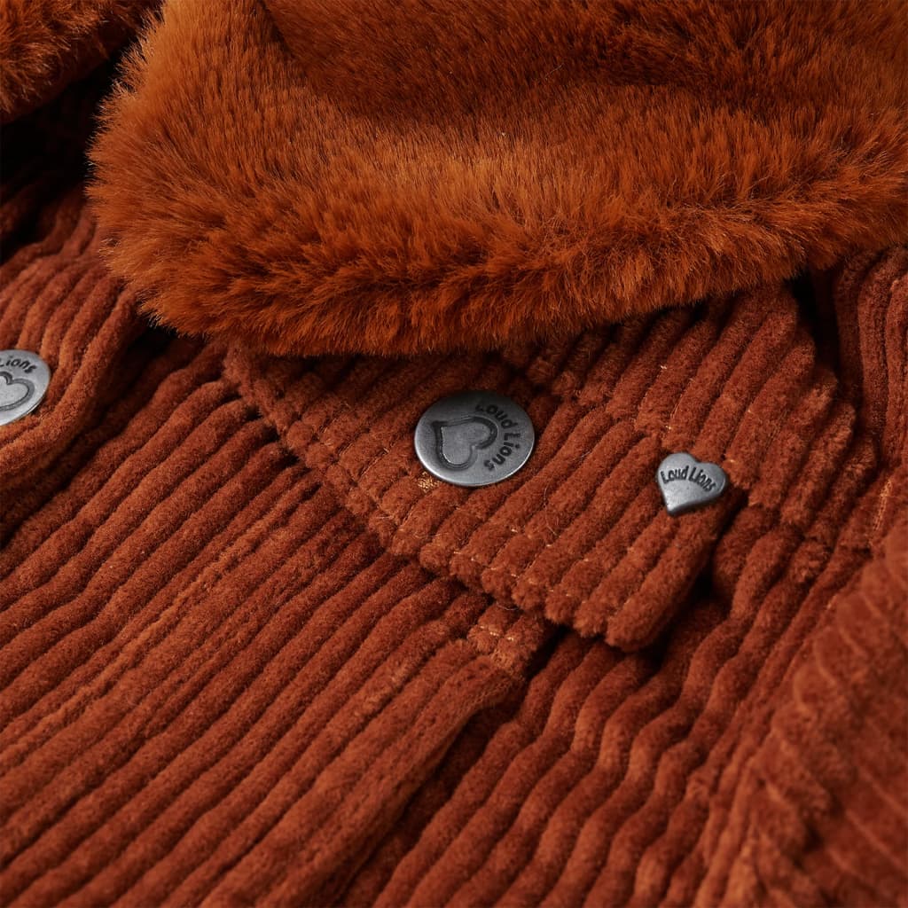 Vaikiška striukė, smėlio spalvos, velvetas, 92 dydžio