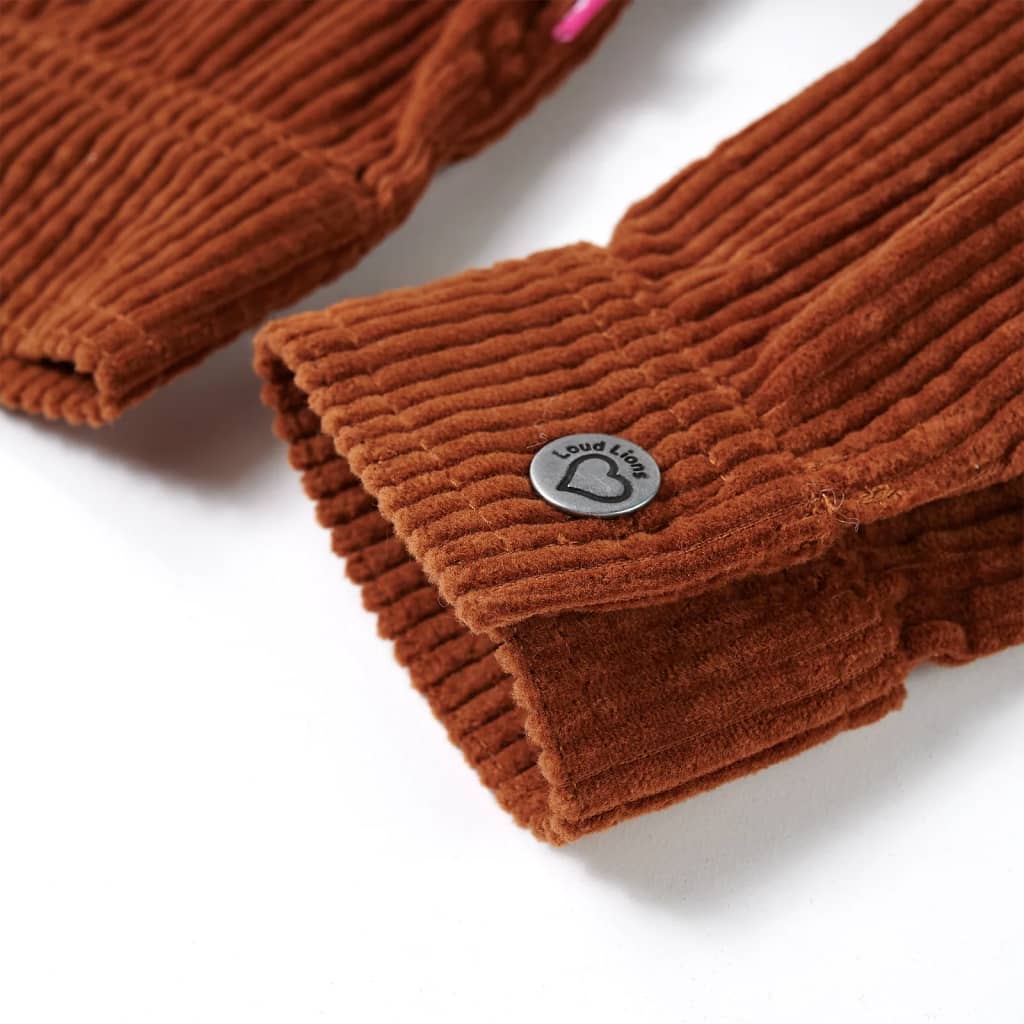 Vaikiška striukė, smėlio spalvos, velvetas, 104 dydžio