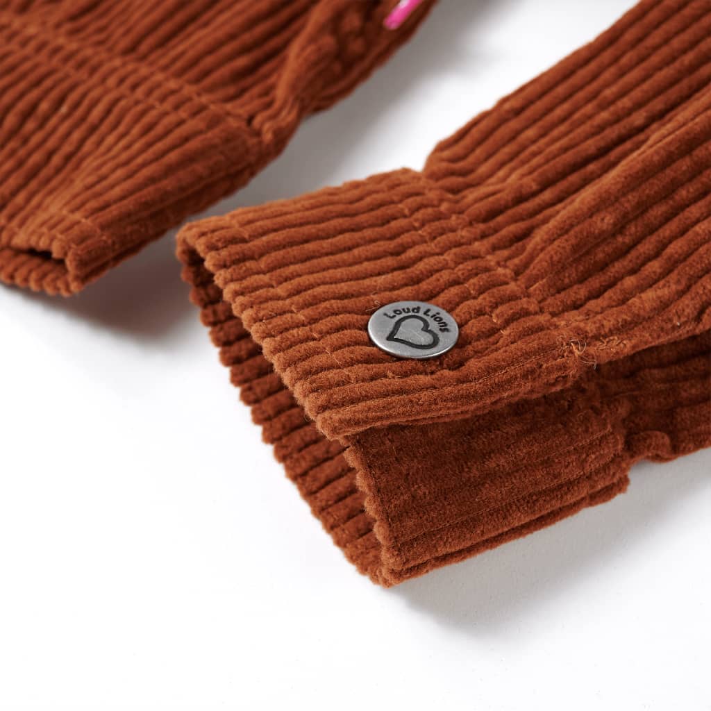 Vaikiška striukė, smėlio spalvos, velvetas, 116 dydžio