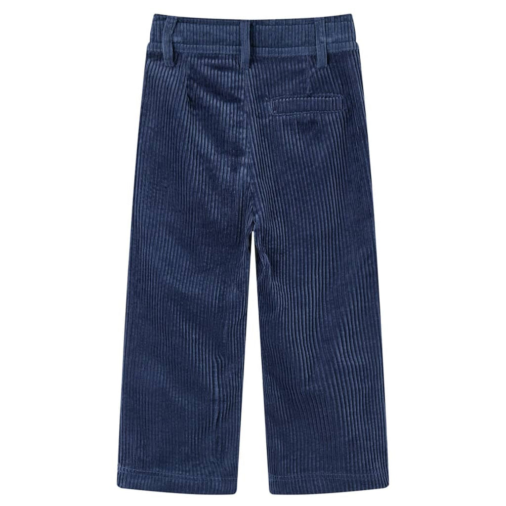 Vaikiškos kelnės, tamsiai mėlynos spalvos, velvetas, 104 dydžio
