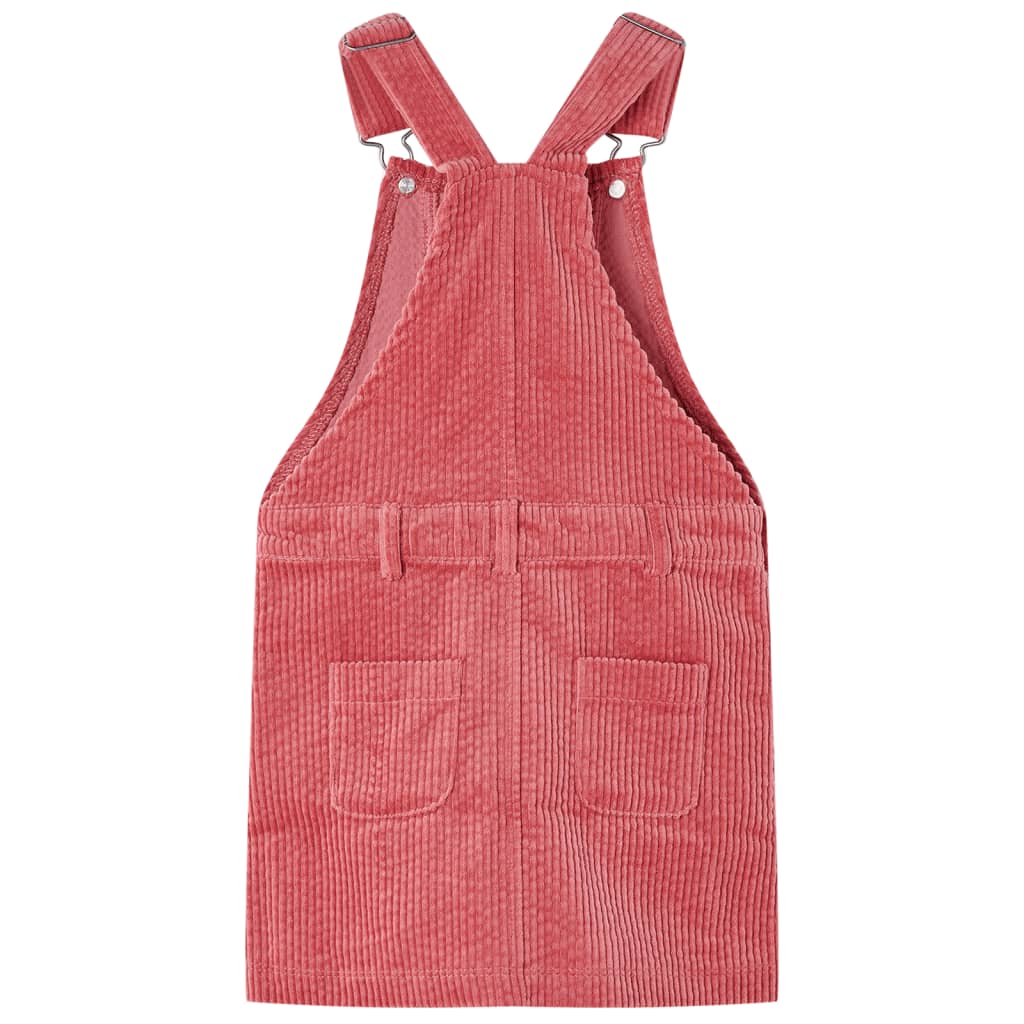 Vaikiškas kombinezonas-suknelė, rožinės spalvos, velvetas, 104 dydžio