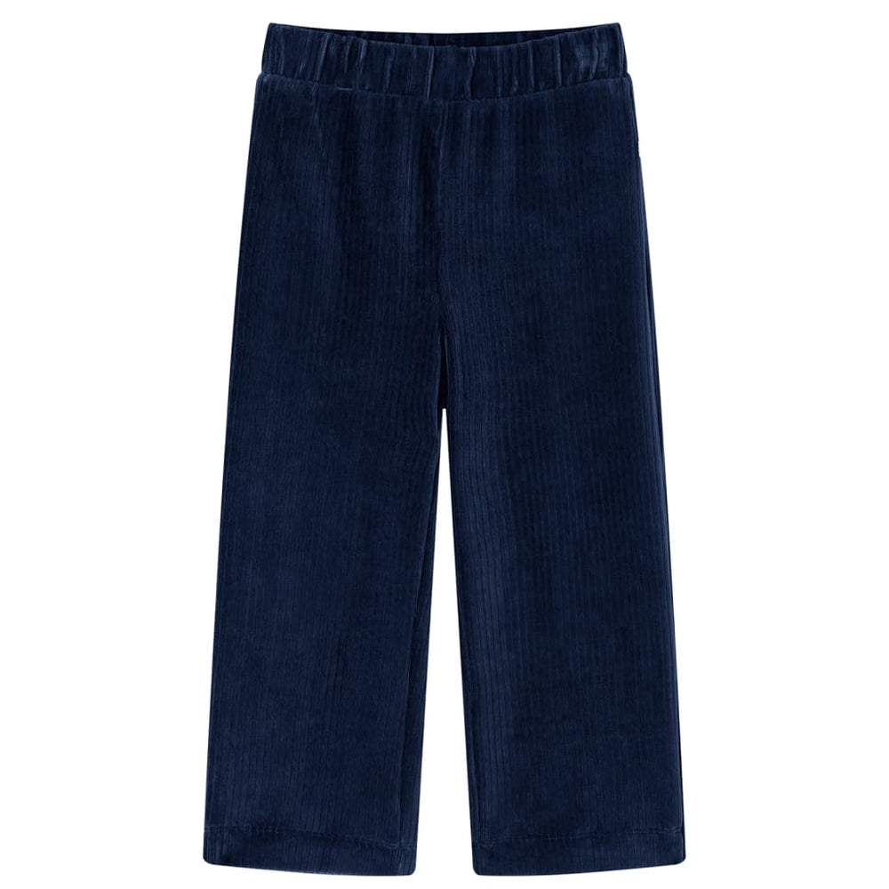 Vaikiškos kelnės, tamsiai mėlynos spalvos, velvetas, 104 dydžio