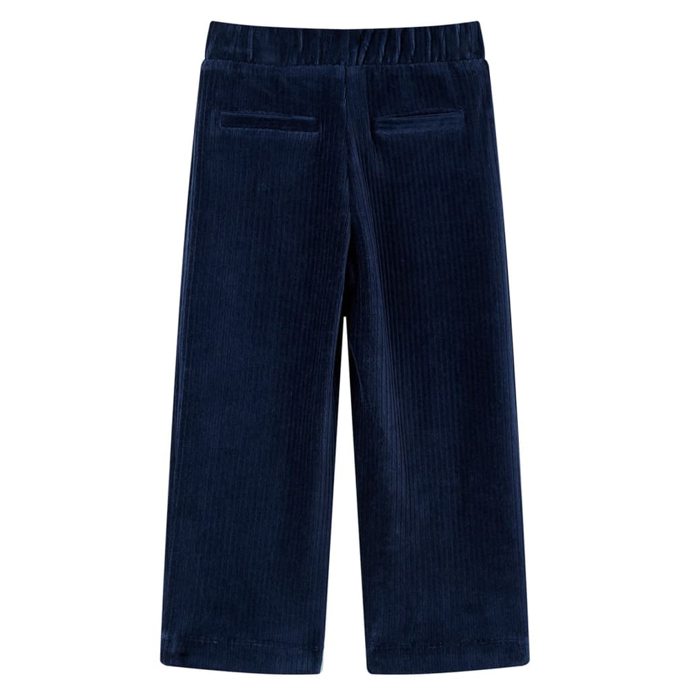 Vaikiškos kelnės, tamsiai mėlynos spalvos, velvetas, 104 dydžio