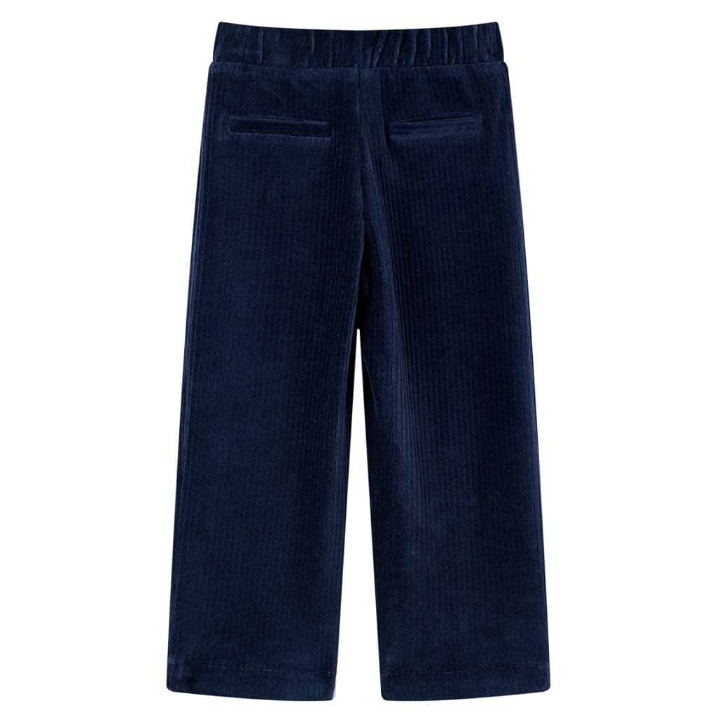 Vaikiškos kelnės, tamsiai mėlynos spalvos, velvetas, 104 dydžio