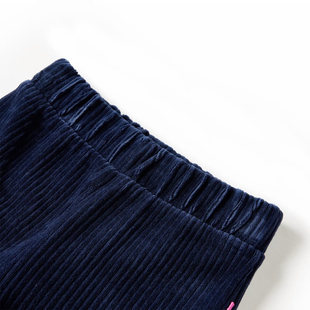 Vaikiškos kelnės, tamsiai mėlynos spalvos, velvetas, 104 dydžio