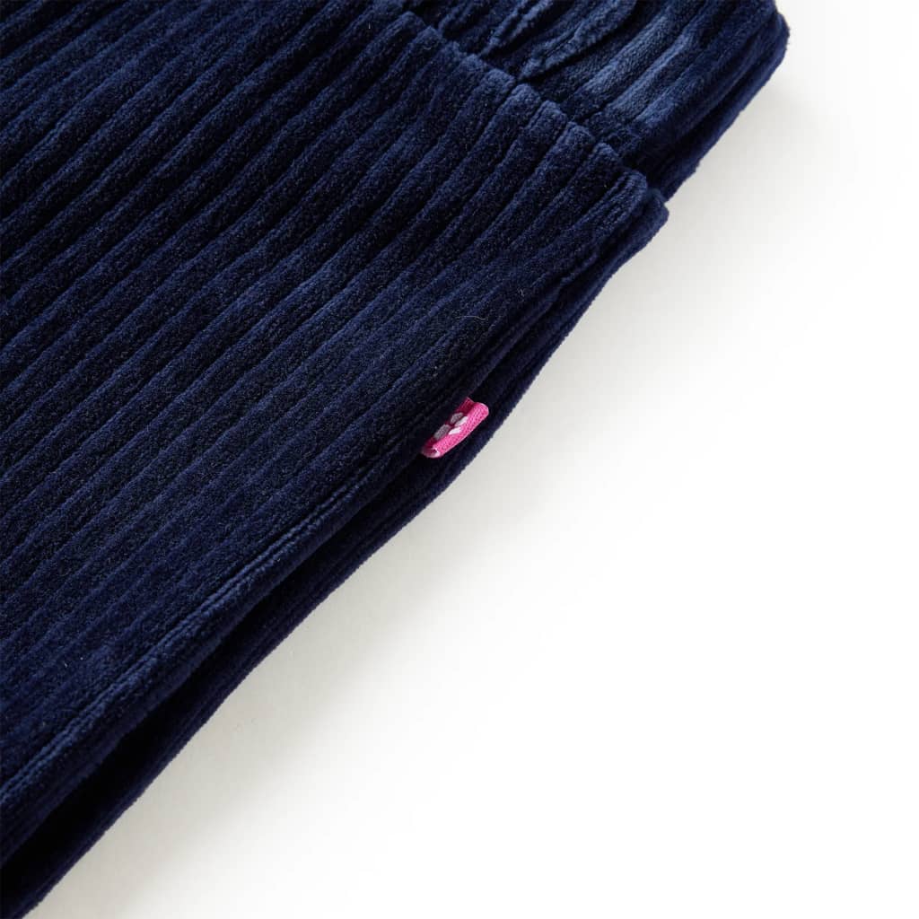 Vaikiškos kelnės, tamsiai mėlynos spalvos, velvetas, 104 dydžio