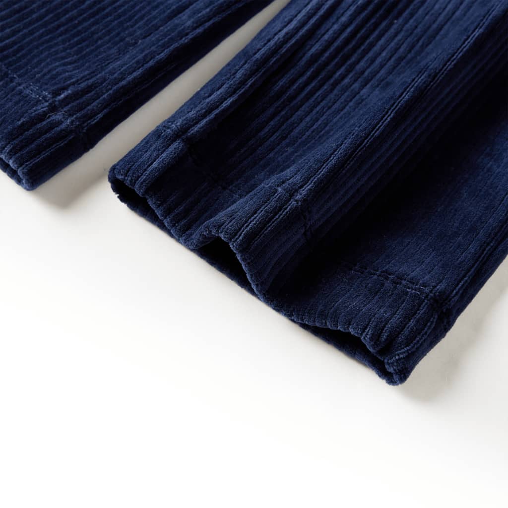 Vaikiškos kelnės, tamsiai mėlynos spalvos, velvetas, 104 dydžio