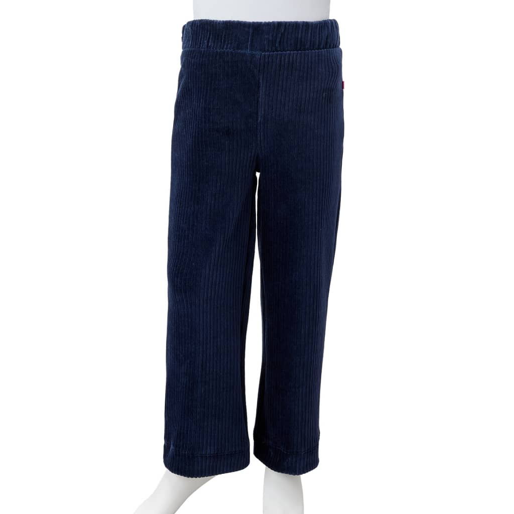 Vaikiškos kelnės, tamsiai mėlynos spalvos, velvetas, 104 dydžio