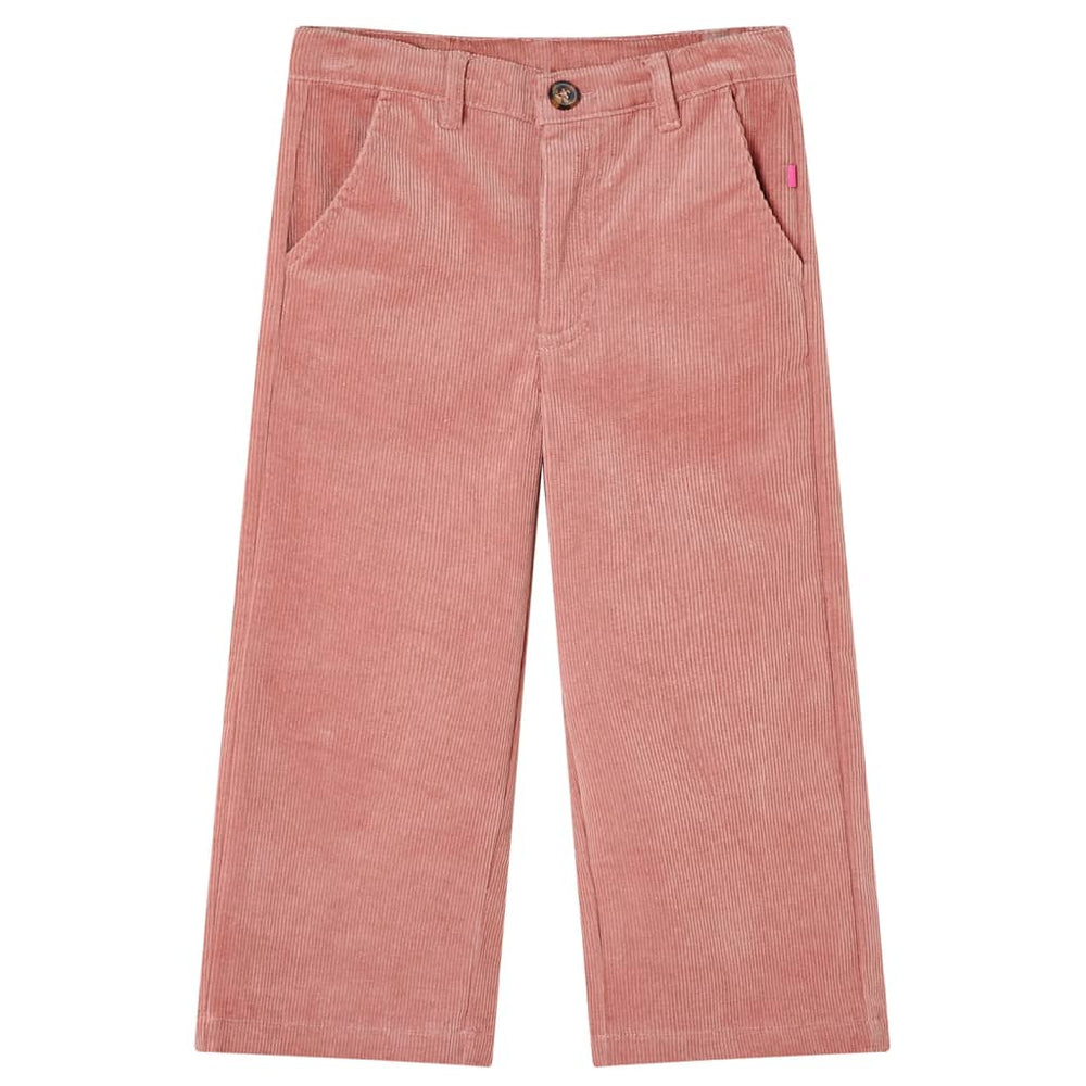Vaikiškos kelnės, sendintos rožinės spalvos, velvetas, 92 dydžio