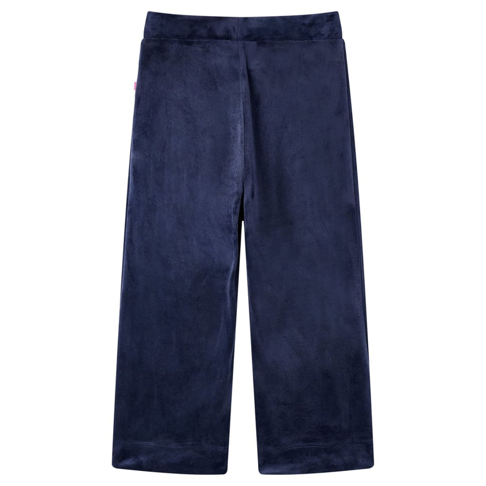 Vaikiškos kelnės, tamsiai mėlynos spalvos, velvetas, 104 dydžio