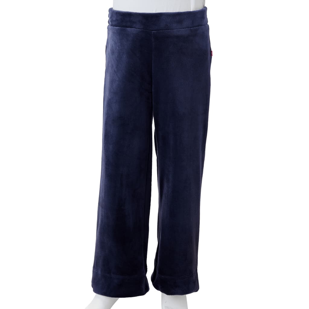 Vaikiškos kelnės, tamsiai mėlynos spalvos, velvetas, 104 dydžio