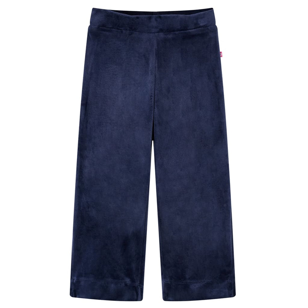 Vaikiškos kelnės, tamsiai mėlynos spalvos, velvetas, 116 dydžio