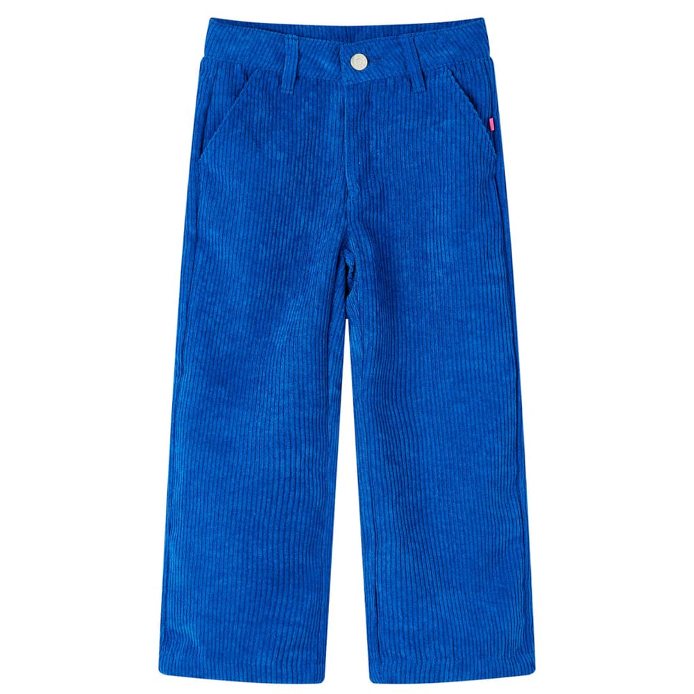 Vaikiškos kelnės, kobalto mėlynos spalvos, velvetas, 104 dydžio