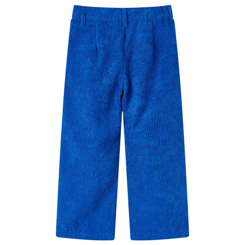 Vaikiškos kelnės, kobalto mėlynos spalvos, velvetas, 140 dydžio