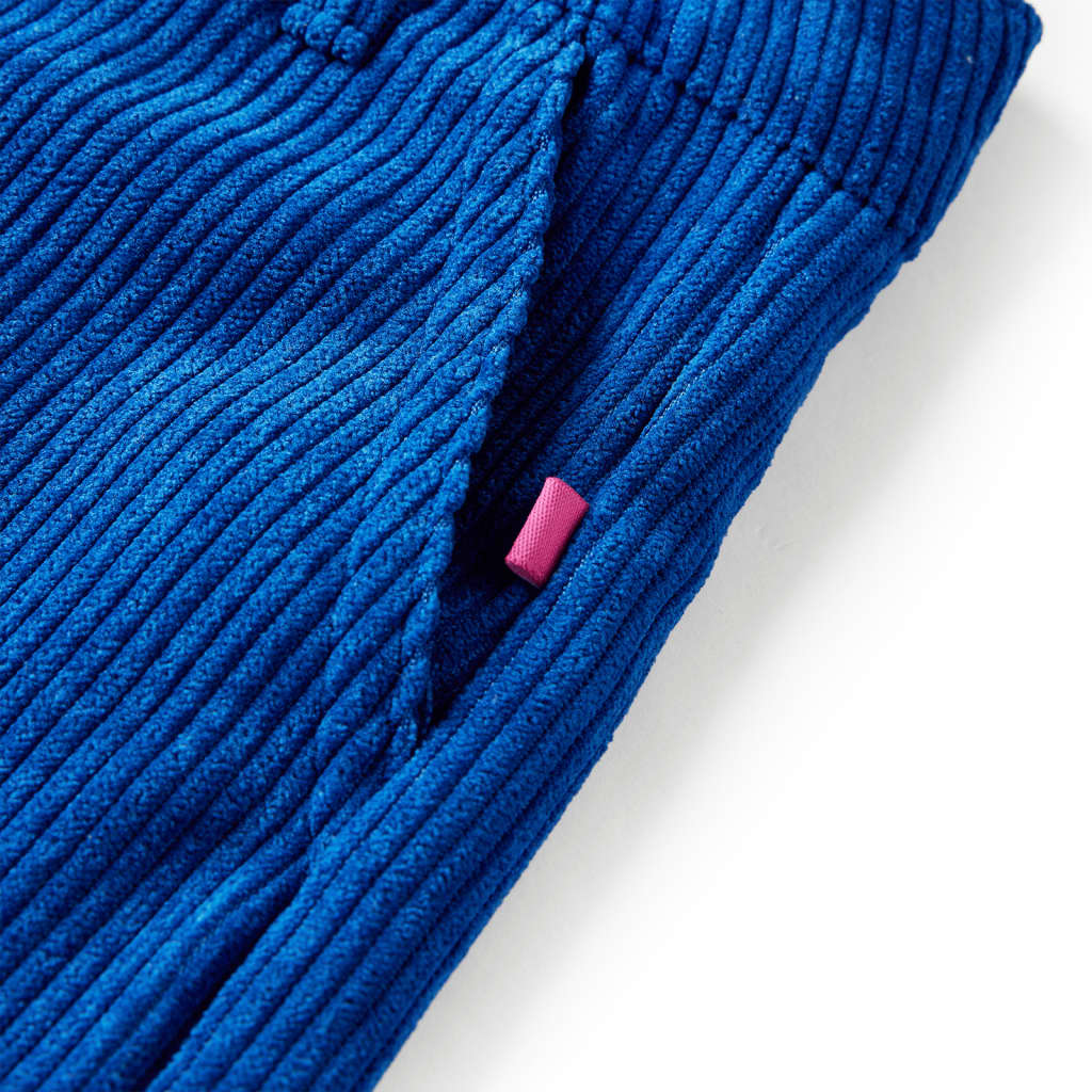 Vaikiškos kelnės, kobalto mėlynos spalvos, velvetas, 140 dydžio
