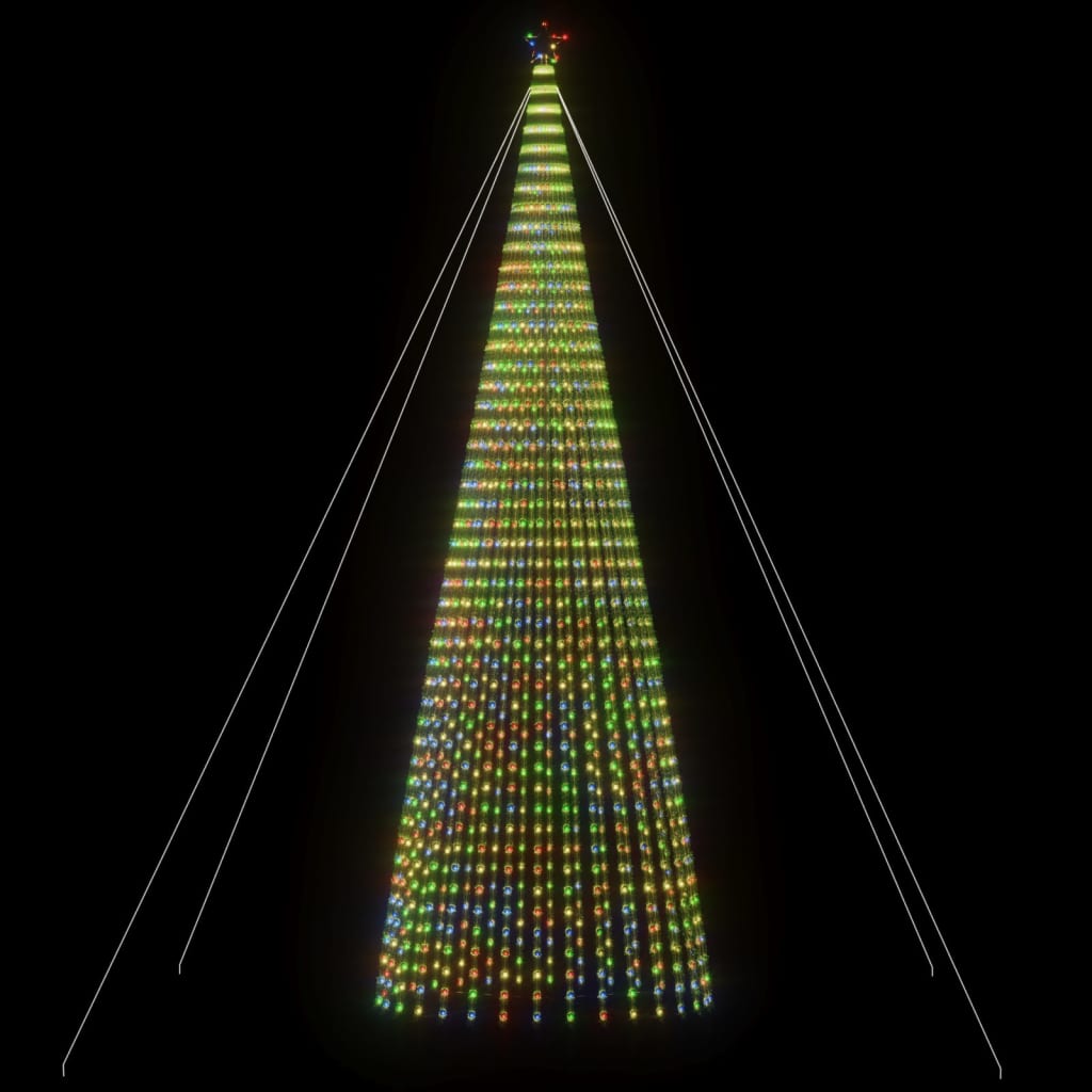 LED Ziemassvētku eglīte 1544 LED Krāsaina 500 cm