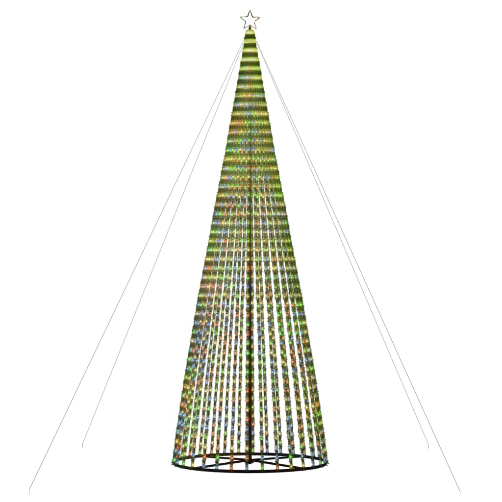 LED Ziemassvētku eglīte 1544 LED Krāsaina 500 cm
