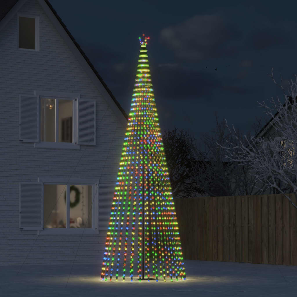 LED Ziemassvētku eglīte 1544 LED Krāsaina 500 cm