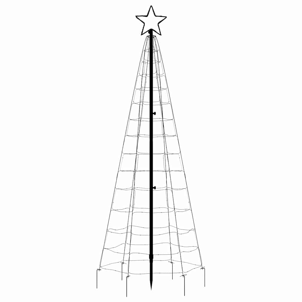 LED Kalėdų eglutė su smaigaliais 220 LED Spalvingi 180 cm