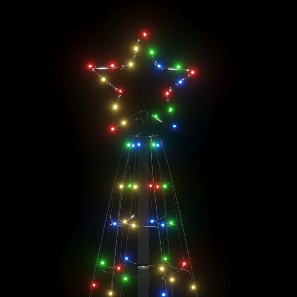 LED Kalėdų eglutė su smaigaliais 220 LED Spalvingi 180 cm