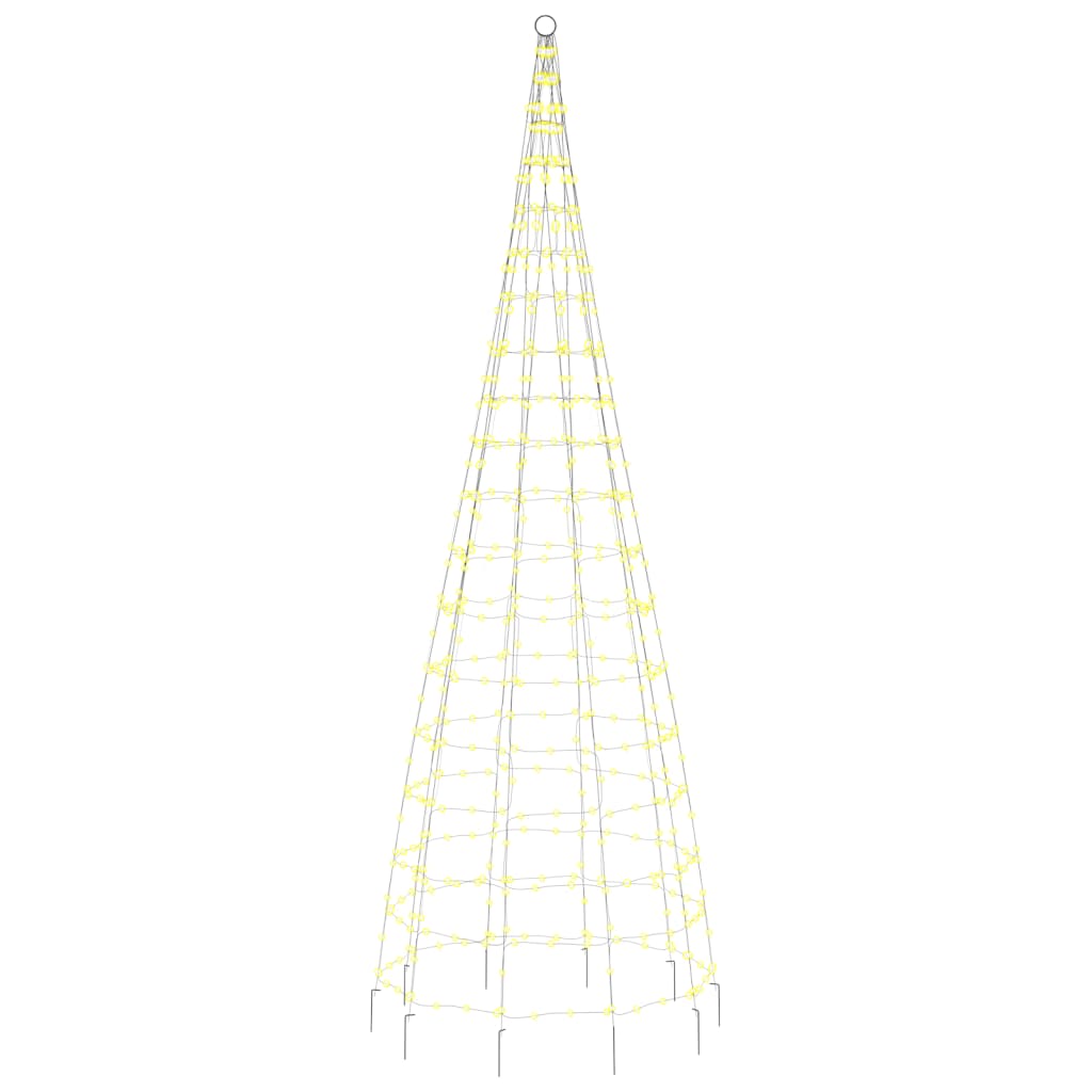 LED Kalėdų eglutė ant vėliavos stiebo 550LED Šiltai balta 300cm ARCTICLIGHT