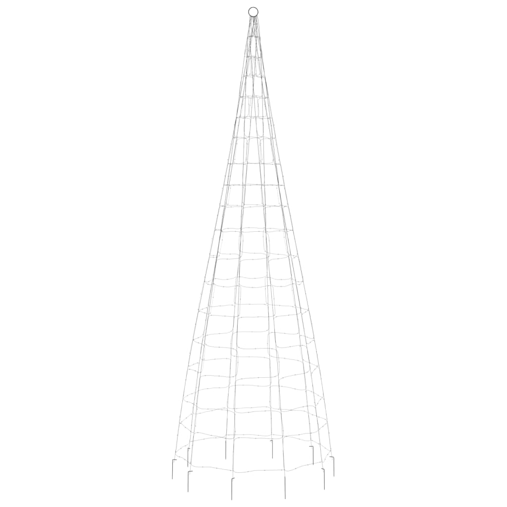 LED Kalėdų eglutė ant vėliavos stiebo 550LED Šiltai balta 300cm ARCTICLIGHT