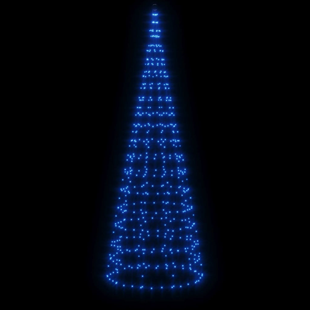 LED Kalėdų eglutė ant vėliavos stiebo 550 LED Mėlyna 300 cm ARCTICLIGHT