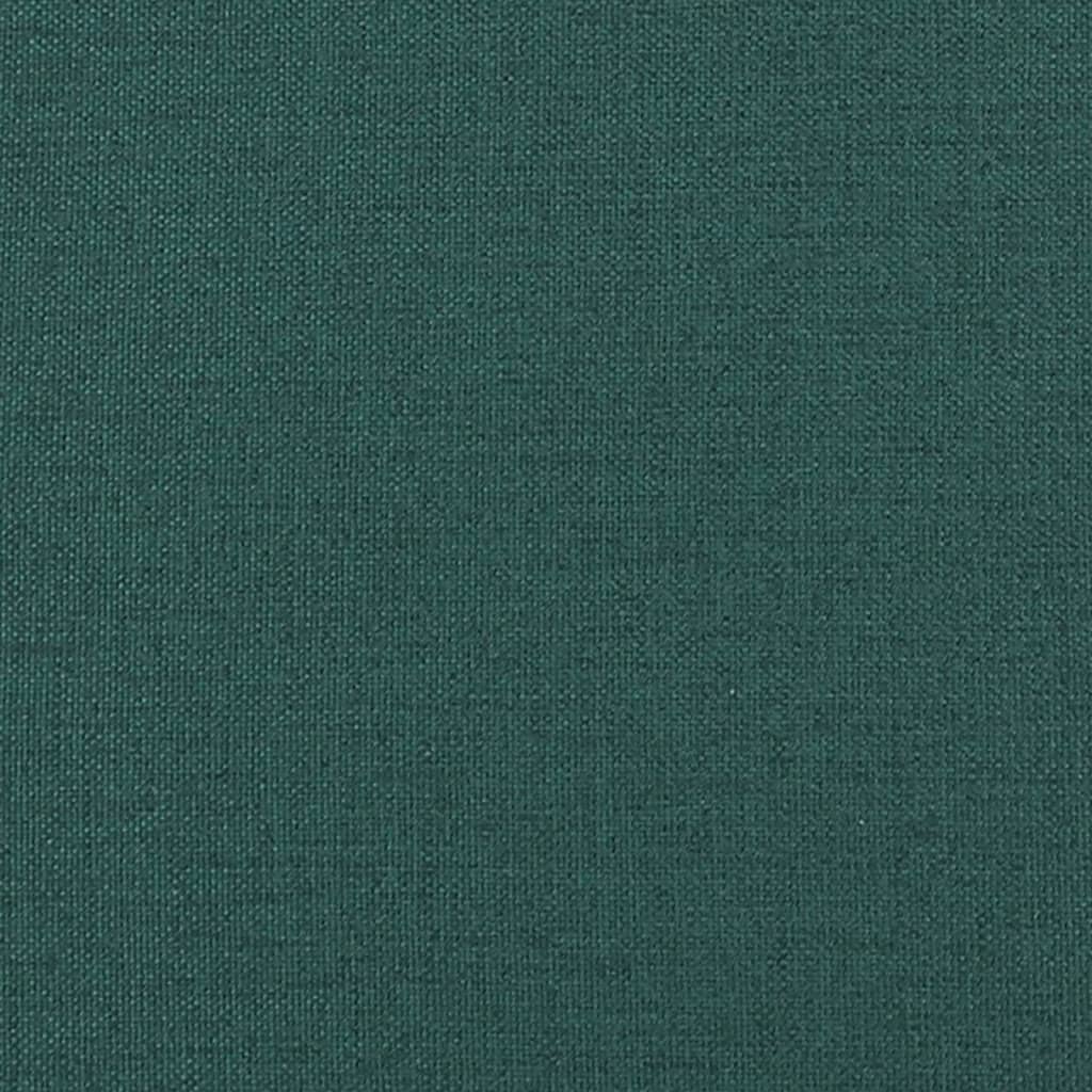 Recliner with footrest, dark green, fabric