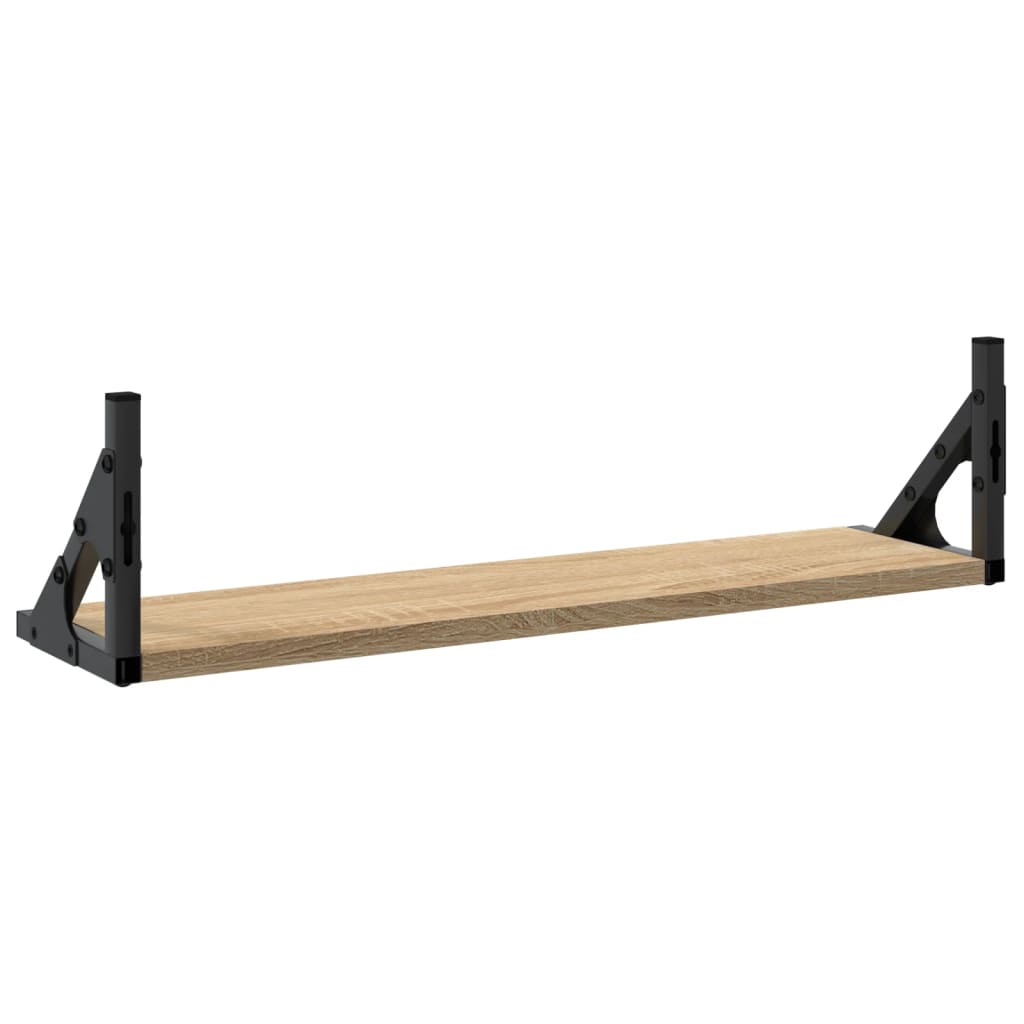 Wall shelves, 2 pcs., Sonoma oak, 60x15x15.5cm